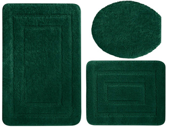 Bath mat  ALOR KPL 3 SZT. DARK GREEN