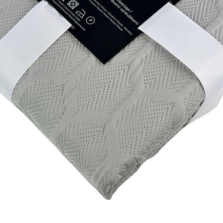 Bedspread PARLA 3D 80x220, SY-7653 GREY LIGHT