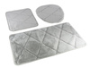 Bath mat MUNA KPL. 3 SZT. GREY LIGHT