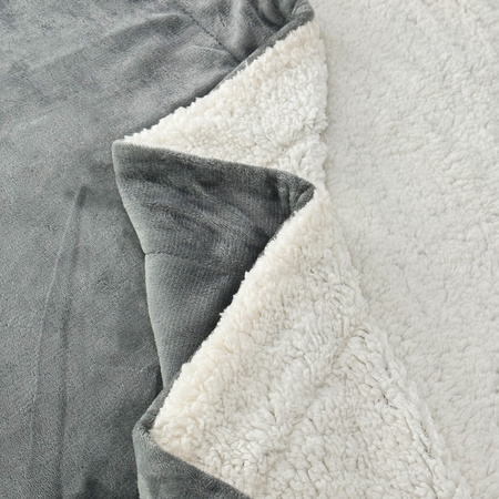 Blanket SHERPA 150X200 LIGHT GREY