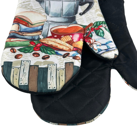 Kitchen gloves with a magnet Coffee II F23S219