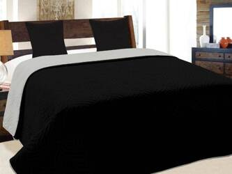 Bedspread VIGO II 220x240+2/40x40, 011/ LIGHT GREY 2-BLACK