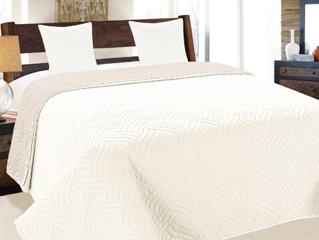 Bedspread VIGO II 180x220+2/40x40, 011/ BEIGE-ECRU