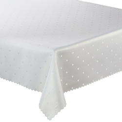 Tablecloths with stain-resistant coating Dots White Z-4