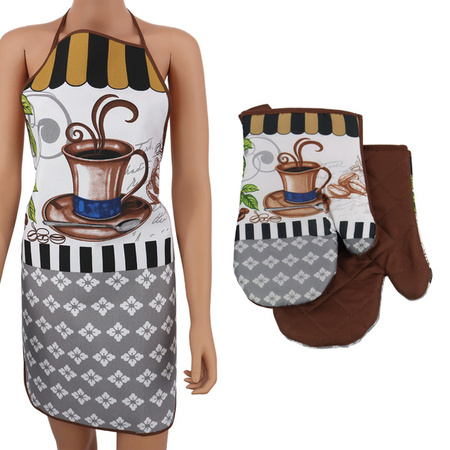 Kitchen gloves with a magnet COFFEE II kpl 2 szt., 0119FS225