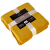 Blanket LUNA 150x200 MUSTARD , microfiber flannel 240 gsm