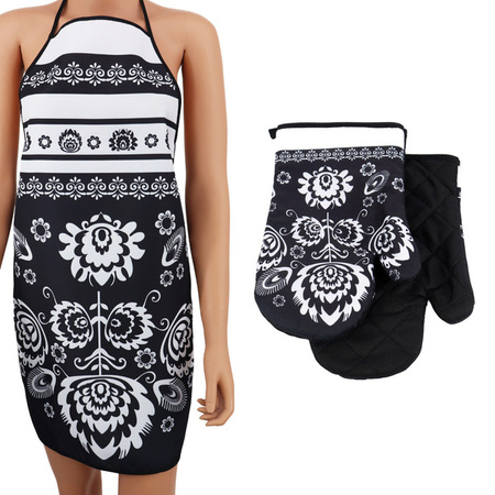 Kitchen gloves with a magnet FOLK II kpl 2 szt., K2267D