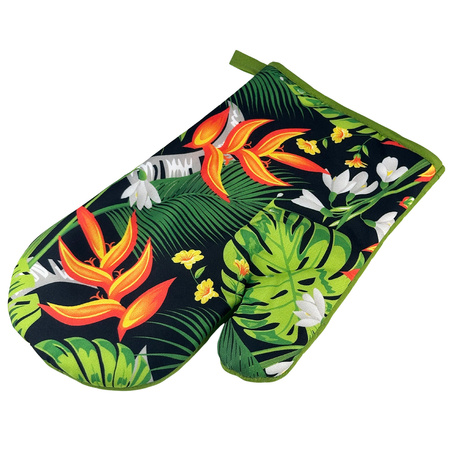 Kitchen gloves with a magnet LEAVES kpl 2 szt., F9174