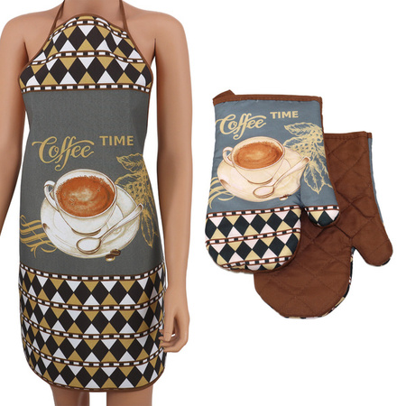 Kitchen gloves with a magnet COFFEE II kpl 2 szt., 0418FS38