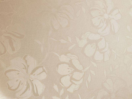Tablecloths with stain-resistant coating Flowers 3329 Beige
