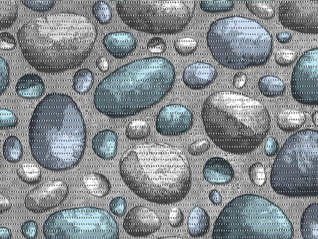 Foamed non-slip bath mat 65 AQUAFLEX 6039-1