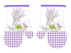 Kitchen gloves with a magnet LAVENDER II kpl 2 szt., 0318FS25