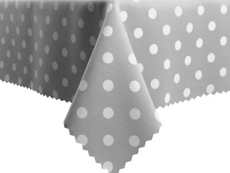 Tablecloths with stain-resistant coating 2 Dots Grey