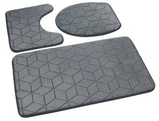 Bath mat SUMBA kpl 3 szt., LZ(31) GREY DARK 26 (45x75+45x35+35x44)