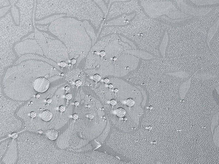Tablecloths with stain-resistant coating Flowers 3329 Grey