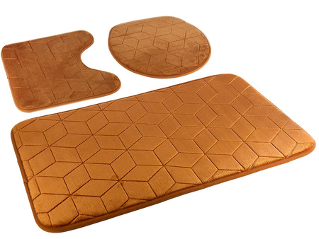 Bath mat SUMBA kpl 3 szt.,LZ(31) BROWN LIGHT 14