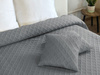 Bedspread PARLA 3D 220x240+2/40x40, SY-7653 GREY