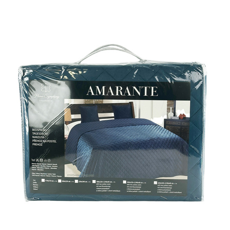 Bedspread AMARANTE 220x240+2/40x40, 010 / DARK TURQUOISE