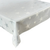 Tablecloths with stain-resistant coating OVAL 130X260 BIG STAR SILVER 621