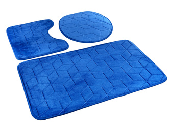 Bath mat SUMBA kpl 3 szt., LZ(31) BLUE 3