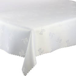 Tablecloths with stain-resistant coating  White Rose