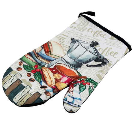 Kitchen gloves with a magnet Coffee II F23S219