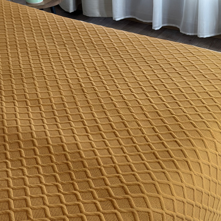 Bedspread PARLA 3D 80x220, SY-7654 BROWN