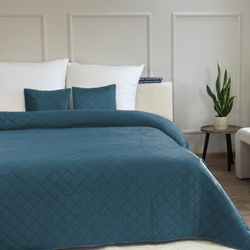 Bedspread AMARANTE 220x240+2/40x40, 010 / DARK TURQUOISE