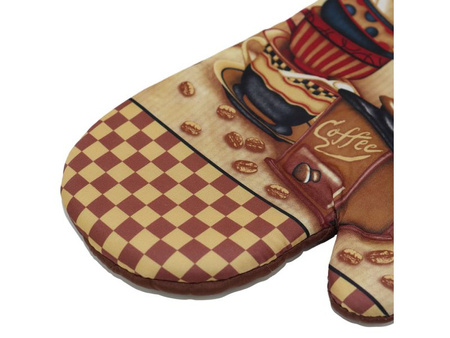 Kitchen gloves with a magnet Coffee II F9648