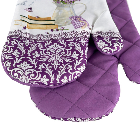 Kitchen gloves with a magnet LAVENDER II kpl 2 szt. 0817FS11