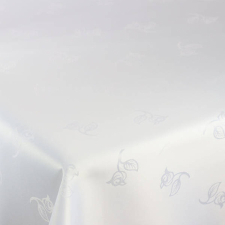 Tablecloths with stain-resistant coating White Rose