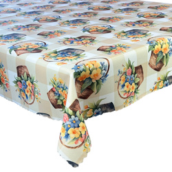 Obrus plamoodporny Druk  4 Wielkanoc Wiosenny Koszyk