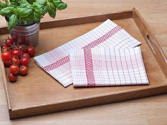 Kitchen towels NINA 45x65, 190g/m2, RED