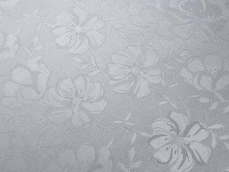 Tablecloths with stain-resistant coating Flowers 3329 Grey