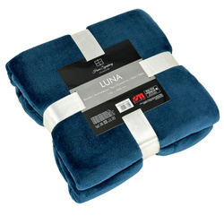 Blanket LUNA 150x200 DARK TURQUOISE , microfiber flannel 240 gsm