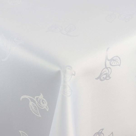 Tablecloths with stain-resistant coating White Rose