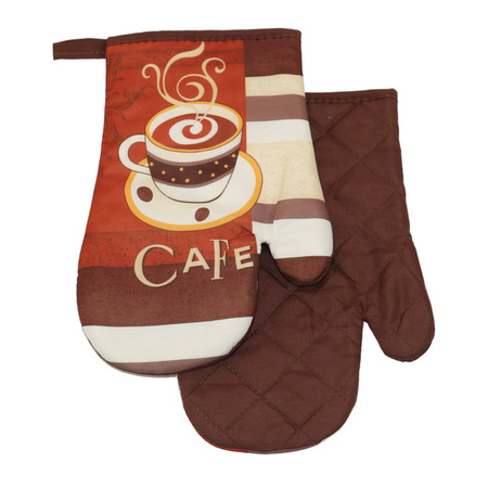 Kitchen gloves with a magnet COFFEE II kpl 2 szt., 0218FS40