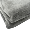 Blanket LUNA 150x200  LIGHT GRAY , microfiber flannel 240 gsm