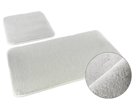 Bath mat LOMBOK KPL 2 SZT. LIGHT GREY