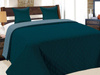 Bedspread VIGO II 220x240+2/40x40, 010/ DARK TURQUISE-BLUE