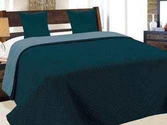 Bedspread VIGO II 220x240+2/40x40, 011/ DARK TURQUI