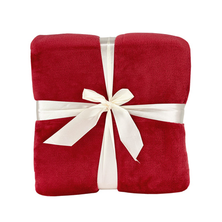 Blanket LUNA 150x200 RASPBERRY , microfiber flannel 240 gsm