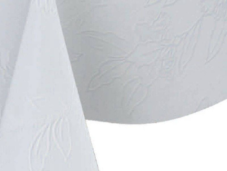 Tablecloth in rolls Mirella 75/A WHITE