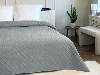 Bedspread PARLA 3D  220x240, SY-7654 GREY