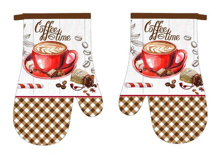 Kitchen gloves with a magnet CAPPUCCINO II kpl 2 szt., F22A1111