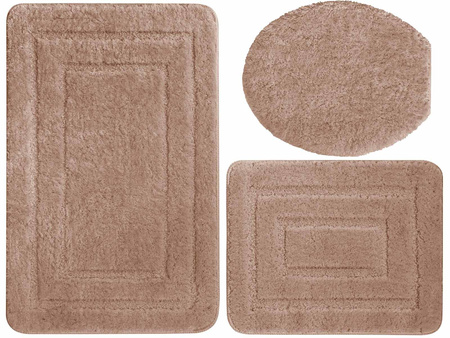 Bath mat ALOR KPL 3 SZT. BROWN