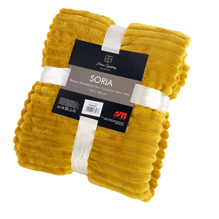 Blanket SORIA 150x200 HONEY microfibre 220-260g/m2