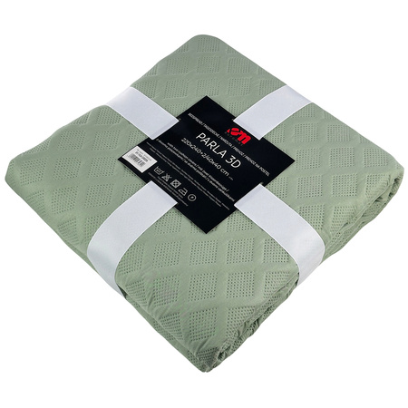 Bedspread PARLA 3D 220x240+2/40x40, SY-7654 GREEN