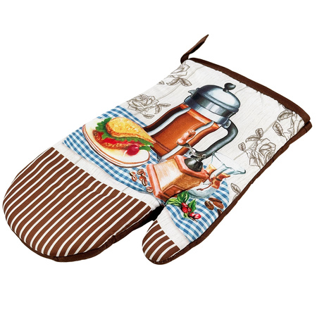 Kitchen gloves with a magnet Coffee II F22A1110-B