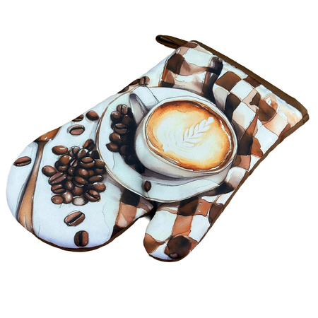 Kitchen gloves with a magnet CAPPUCCINO II kpl 2 szt., F25S257